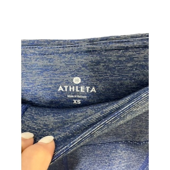 Athleta Chaturanga to Town Yoga Leggings Blue Capri Women's Size XS - Picture 4 of 9